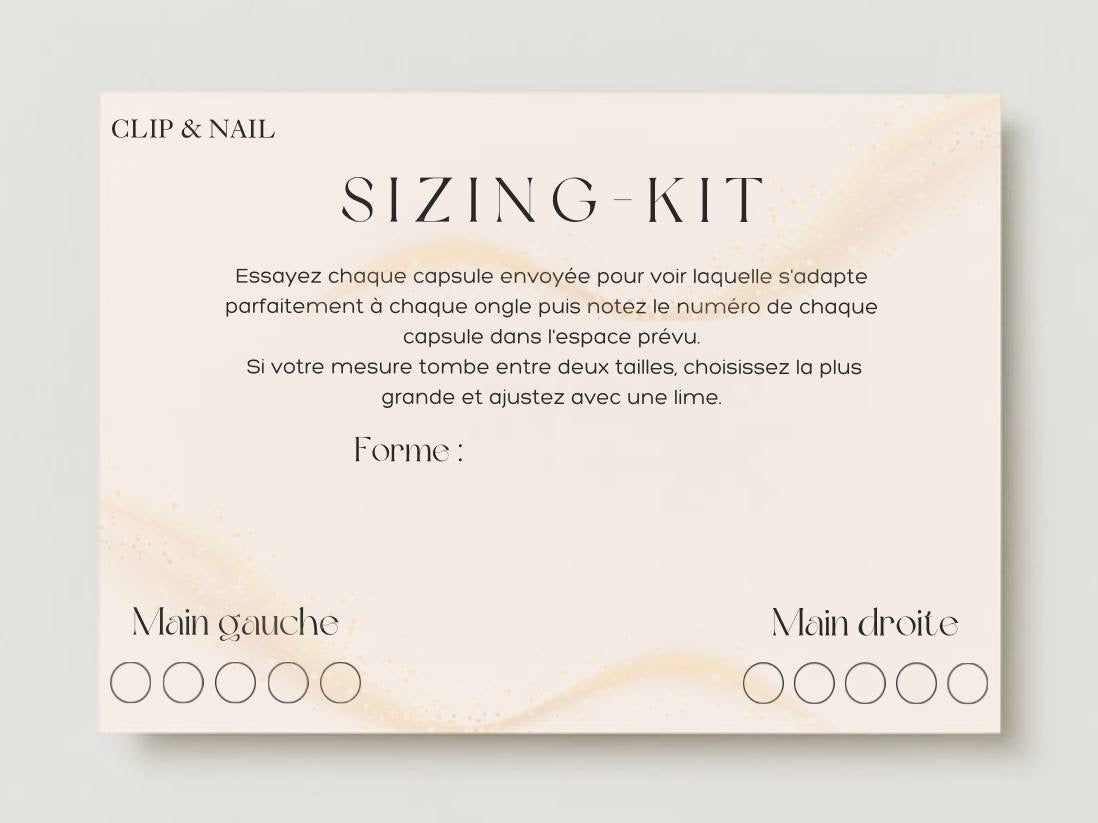 Sizing kit